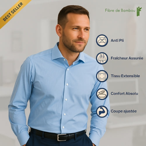 Chemise infroissable
